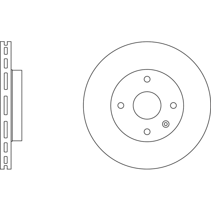 Apec Brake Disc Front Fits Chevrolet Epica