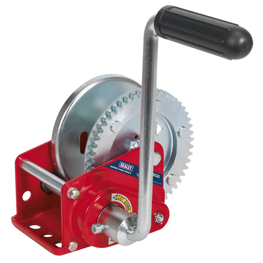 Sealey Geared Hand Winch with Brake 540kg Capacity GWE1200B Sealey  - Dynamic Drive