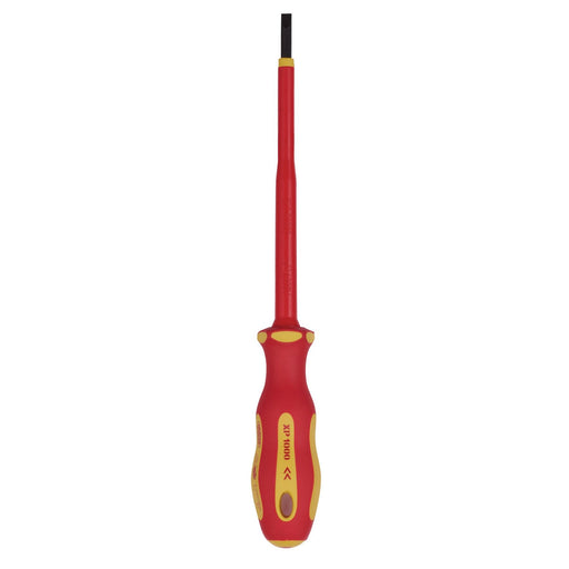 Draper XP1000 VDE Plain Slot Screwdriver, 3.5 x 100mm 64413 Draper  - Dynamic Drive