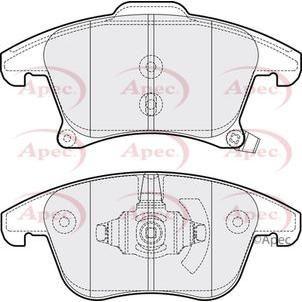 Apec Brake Pads Front Fits Ford Galaxy Mondeo S-Max