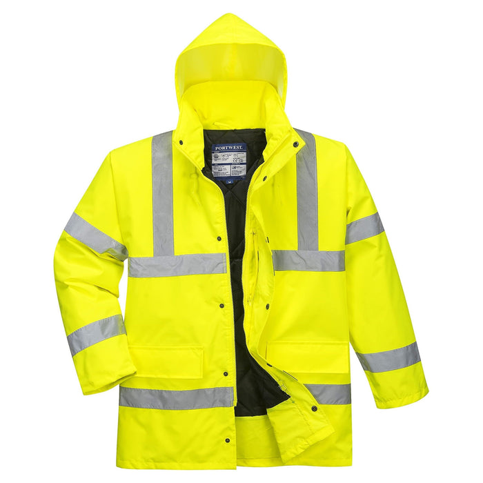 Portwest Hi-Vis Traffic Jacket - Yellow - Small Portwest  - Dynamic Drive