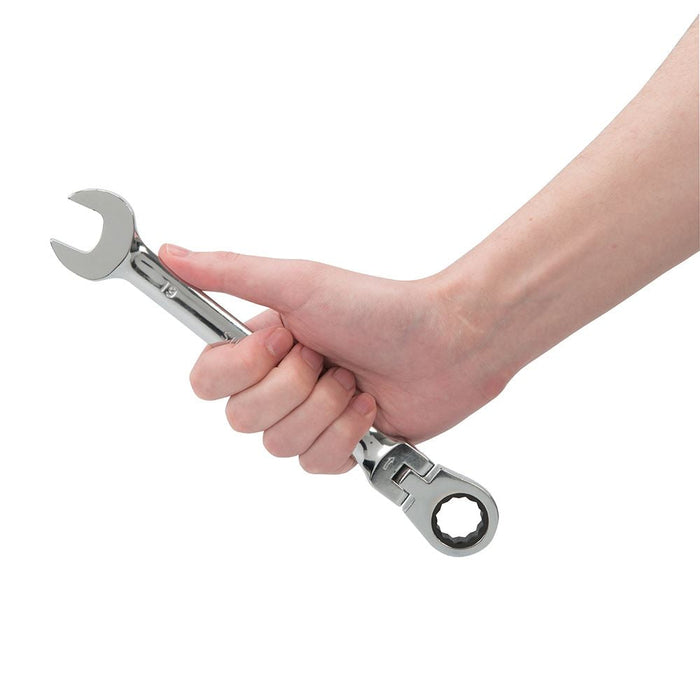 Silverline Flexible Head Ratchet Spanner Set 12pce 8 - 19mm