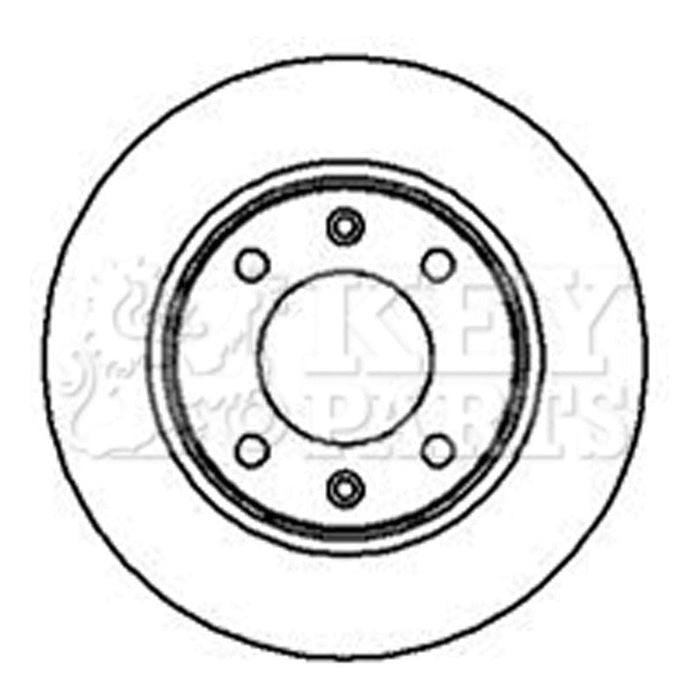 Genuine Key Parts KBD4249 Brake Disc Pair (Rear)