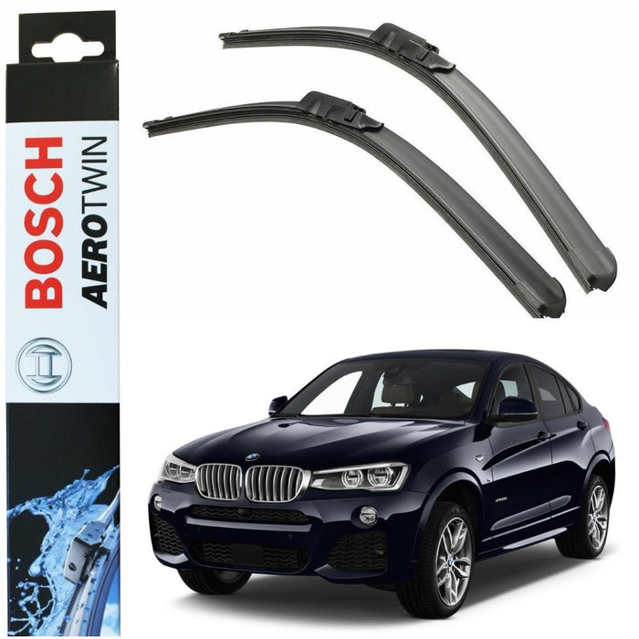 Bosch Aerotwin Front Wiper Blades Set fits BMW X4 06.14> AM310S