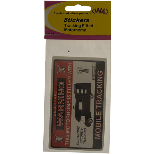 W4 Motorhome Tracking Fitted Sticker 37109 W4  - Dynamic Drive