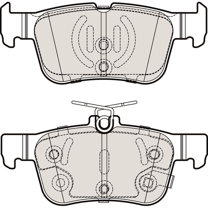 Apec Brake Pads Rear Fits Ford Focus Apec  - Dynamic Drive