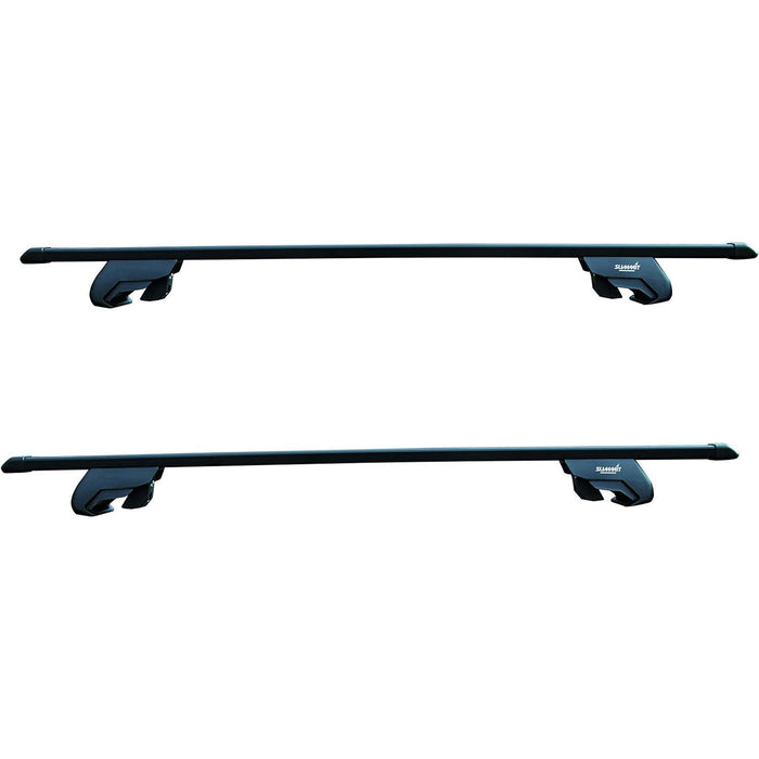 Summit SUP-830 Premium Railing Roof Bar for Cars with Raised Running Rails