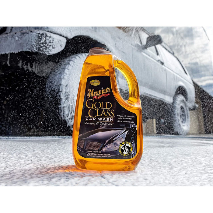 2x Meguiars Gold Class Car Wash Shampoo & Conditioner 1.89L Car Gloss G7164EU Meguiar's  - Dynamic Drive