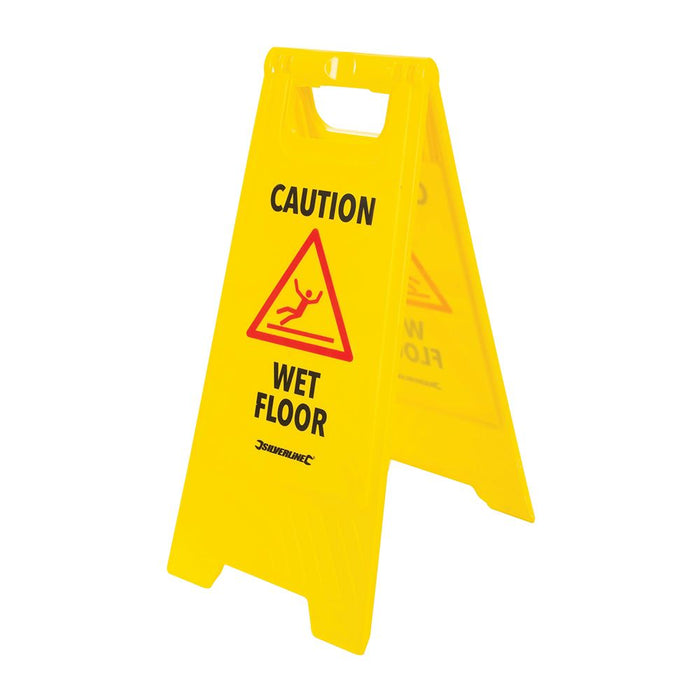 Silverline 'A' Frame Caution Wet Floor Sign 295 x 610mm English