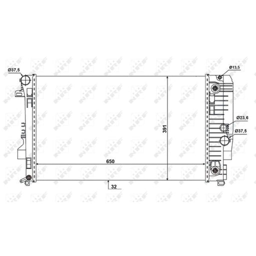 NRF Radiator fits Mercedes Viano Vito Vito / Mixto NRF  - Dynamic Drive