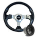 320mm Carbon Moulded Steering Wheel + Boss fits Fiat Cinquecento 1993> Mountney Classic  - Dynamic Drive