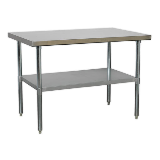 Sealey Stainless Steel Workbench 1.2m AP1248SS Sealey  - Dynamic Drive