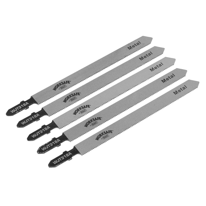 Sealey Jigsaw Blade Metal 105mm 21tpi Pack of 5 WJT318A