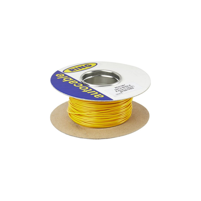 Ring Automotive RC0108Y Cables, 14/0.30 mm, 50 m, Yellow