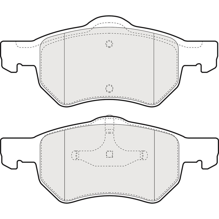 Apec Brake Pads Front Fits Chrysler Voyager Apec  - Dynamic Drive