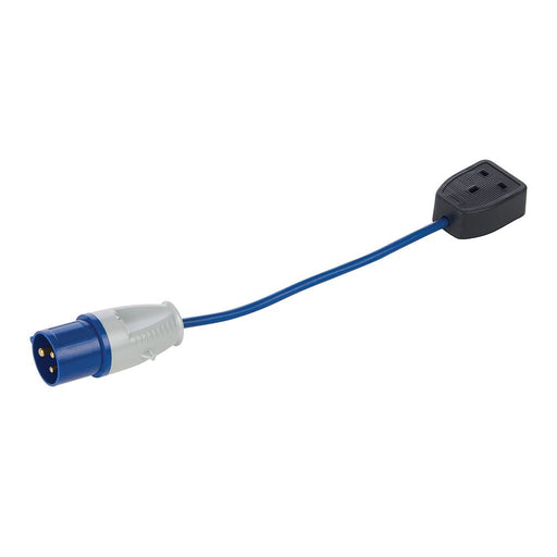 Powermaster 16A-13A Fly Lead Converter 16A Plug to 13A Socket Powermaster  - Dynamic Drive