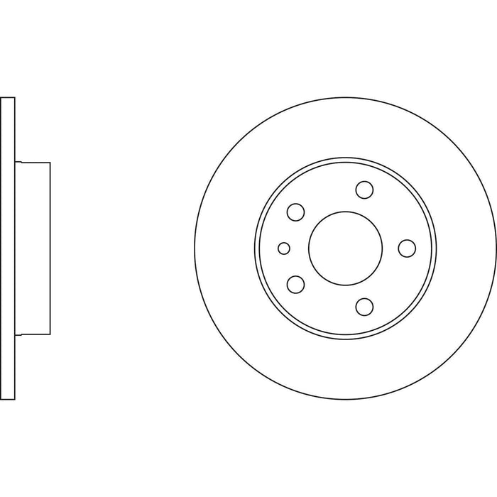 Apec Brake Disc Rear Fits Alfa Romeo Gtv Spider