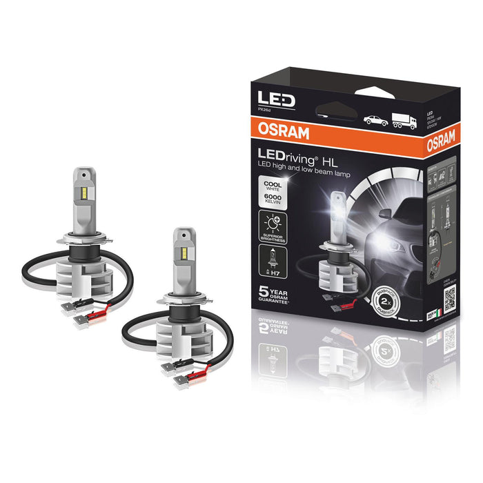 Osram LED Headlamp Bulb - H7 (477/499) Cool White 6000k 12/24V PX26d - LEDriving HL Osram  - Dynamic Drive