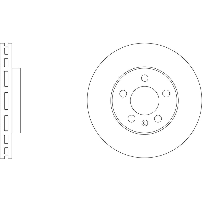 Genuine APEC Front Brake Discs & Pads Set Vented for Seat Ibiza