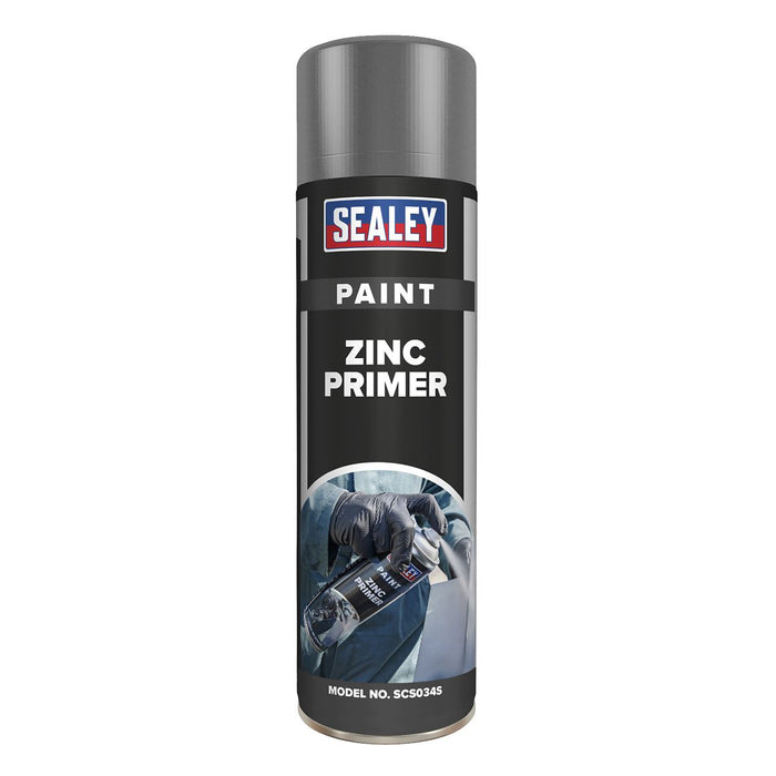 Sealey Grey Zinc Primer Paint 500ml SCS034S