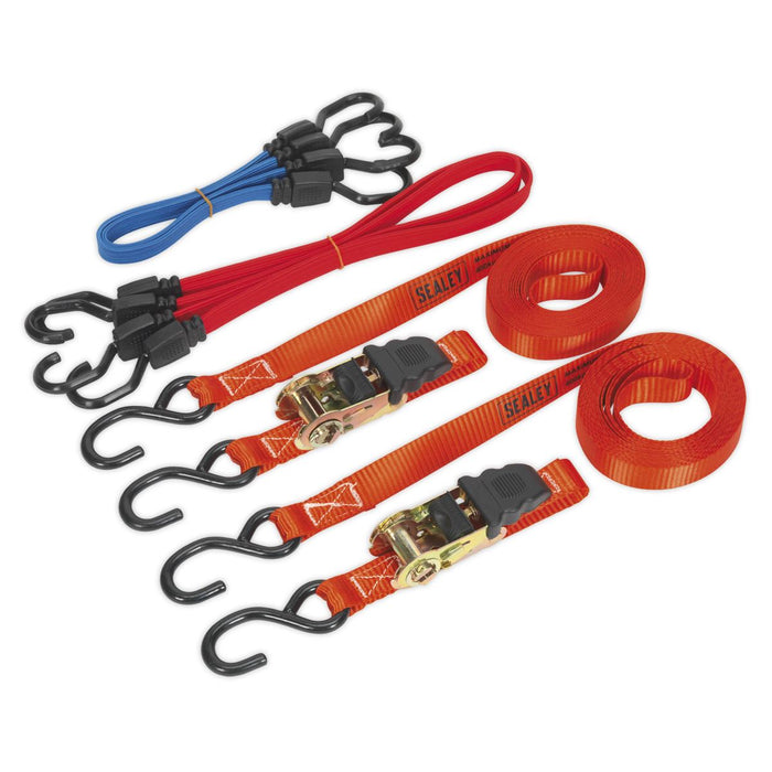 Sealey Tie Down & Bungee Cord Set 6pc TD285SBD