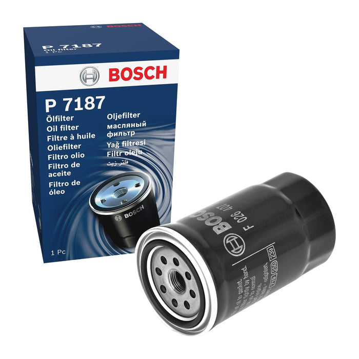 Genuine Bosch Car Oil Filter P7187 fits Hyundai Santa Fe CRDi - 2.2 - 05-11 F026