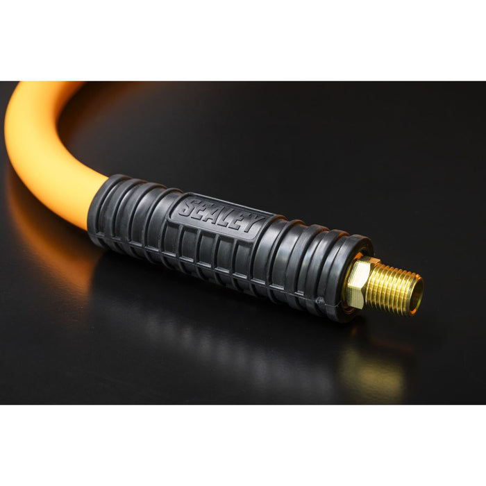 AIR HOSE 20M X 10MM HYBRID HIGH VISIBILITY WITH 1 Sealey  - Dynamic Drive