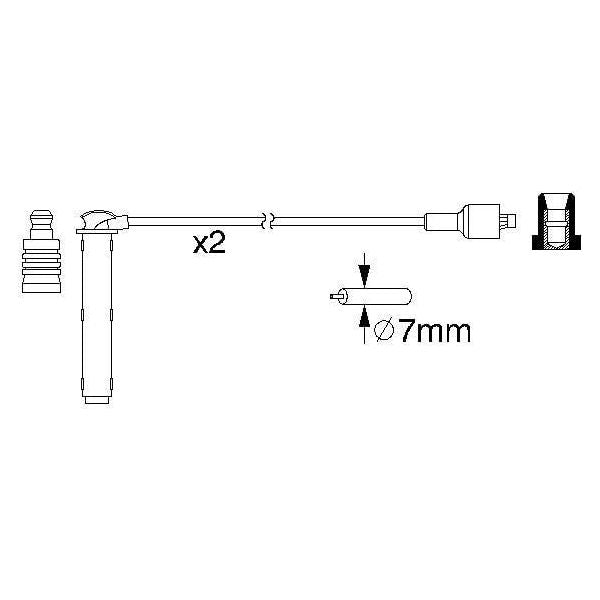 Genuine Bosch Ignition Lead B154 fits MG TF 135 - 1.8 - 02-11 0986357154