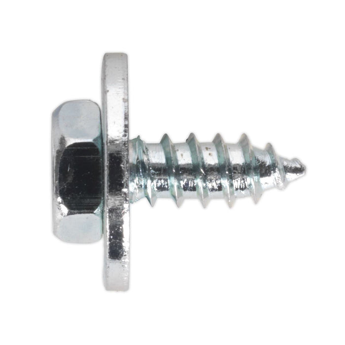 Sealey Acme Screw with Captive Washer #10 x 3/4" Zinc Pack of 100 ASW10