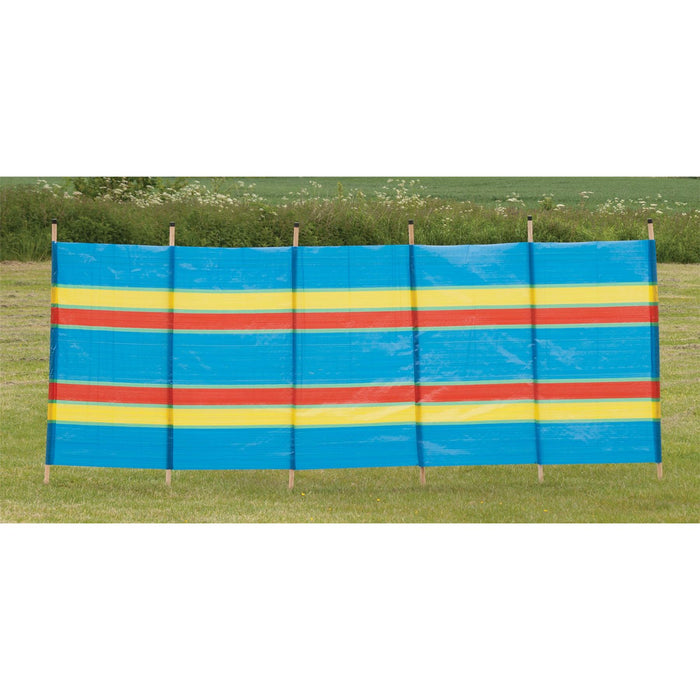 6 Pole Multicoloured Polythene Windbreak 1445 Quest  - Dynamic Drive