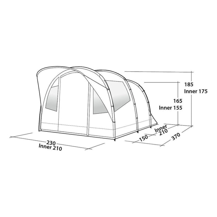 Easy Camp Edendale 400 4 Berth Pole Tent Easy Camp  - Dynamic Drive