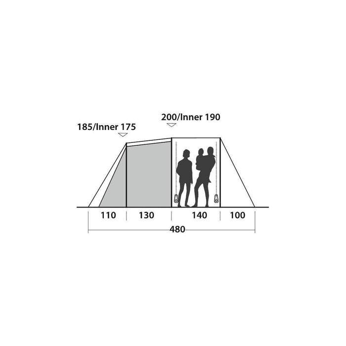 Easy Camp Huntsville 600 6 Berth Pole Tent UK Camping And Leisure