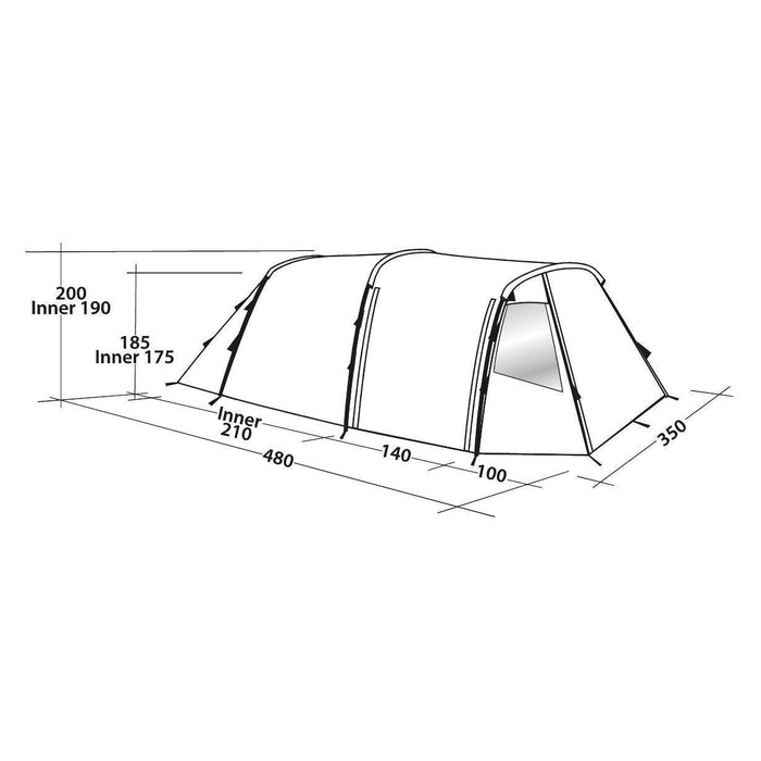 Easy Camp Huntsville 600 6 Berth Pole Tent UK Camping And Leisure