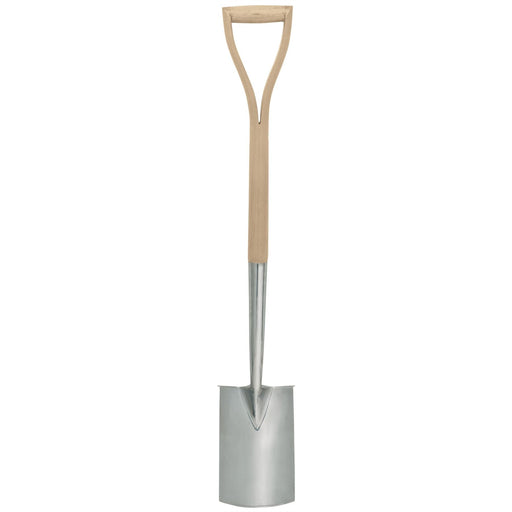 Draper Heritage Stainless Steel Border Spade with Ash Handle 99012 Draper  - Dynamic Drive