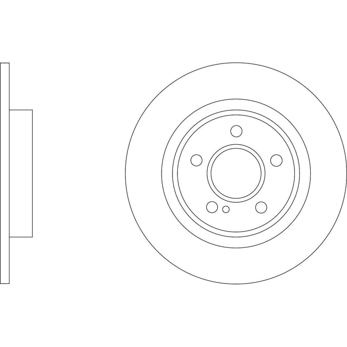 Apec Brake Disc Rear Fits Infiniti Q Qx