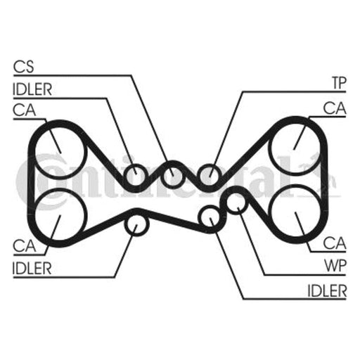 Genuine Continental ContiTech Timing Belt Kit fits Subaru CT1058K1 ContiTech  - Dynamic Drive