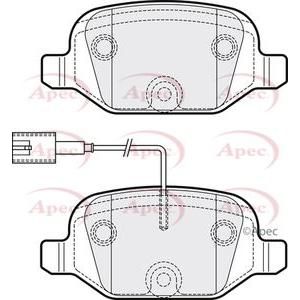 Apec Brake Pads Rear Fits Abarth 500 595 695 Fiat