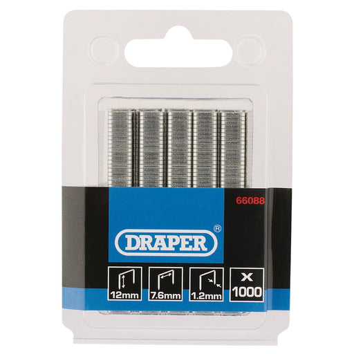 Draper Staples, 12mm (Pack of 1000) 66088 Draper  - Dynamic Drive