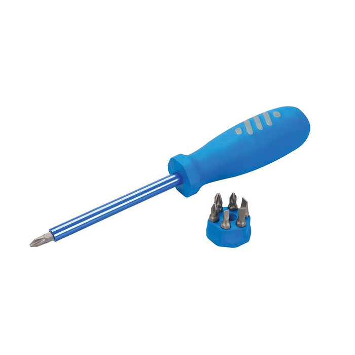 Silverline Multi-Bit Screwdriver with Telescopic Pick-Up Magnet 7 Driver Bits Silverline  - Dynamic Drive