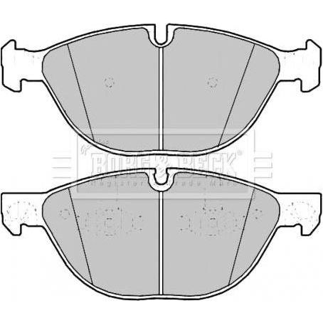 Genuine Borg & Beck Front Brake Pads fits BMW X SeriesE70 08061210 BBP2187 Borg & Beck  - Dynamic Drive