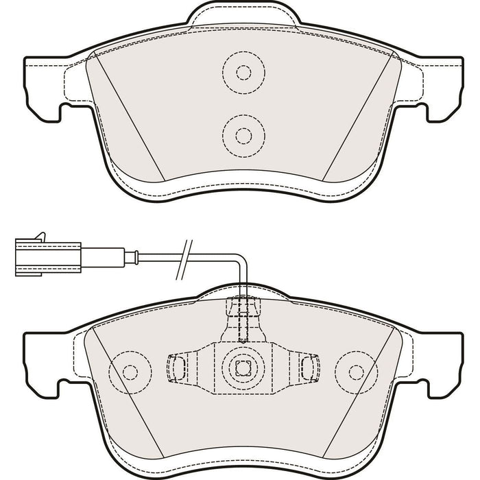 Apec Brake Pads Front Fits Fiat Doblo