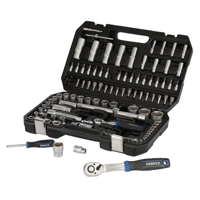 Draper HI-TORQ Metric Socket Set, 1/4" & 1/2" Sq. Dr. (108 Piece) Draper  - Dynamic Drive