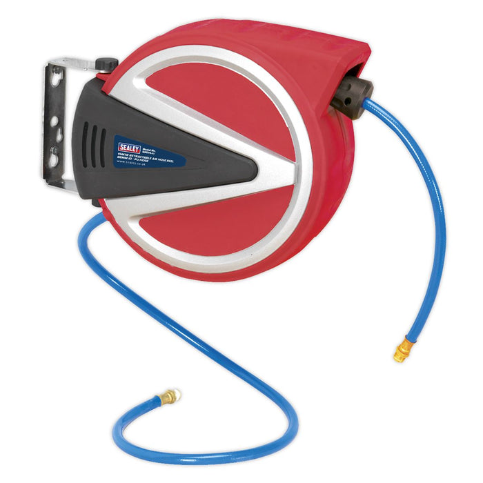 Sealey Retractable Air Hose Reel 15m8mm ID PU Hose SA814 Sealey  - Dynamic Drive