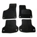 Fully Tailored Black Carpet Car Mats for Audi A3 03-12 Set of 4 With 8 Clips UKB4C  - Dynamic Drive