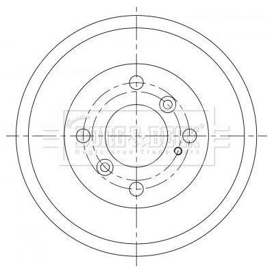 Genuine Borg & Beck Brake Drum fits Ford Fiesta 0608 BBR7263 Borg & Beck  - Dynamic Drive