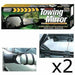 2x Maypole Caravan Towing Mirrors Convex Car Van Wing Mirrors Extension Pair Maypole  - Dynamic Drive