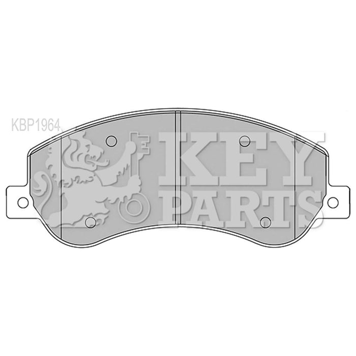 Genuine Key Parts KBP1964 Front Brake Pads-Includes Wear Indicators (Bosch)