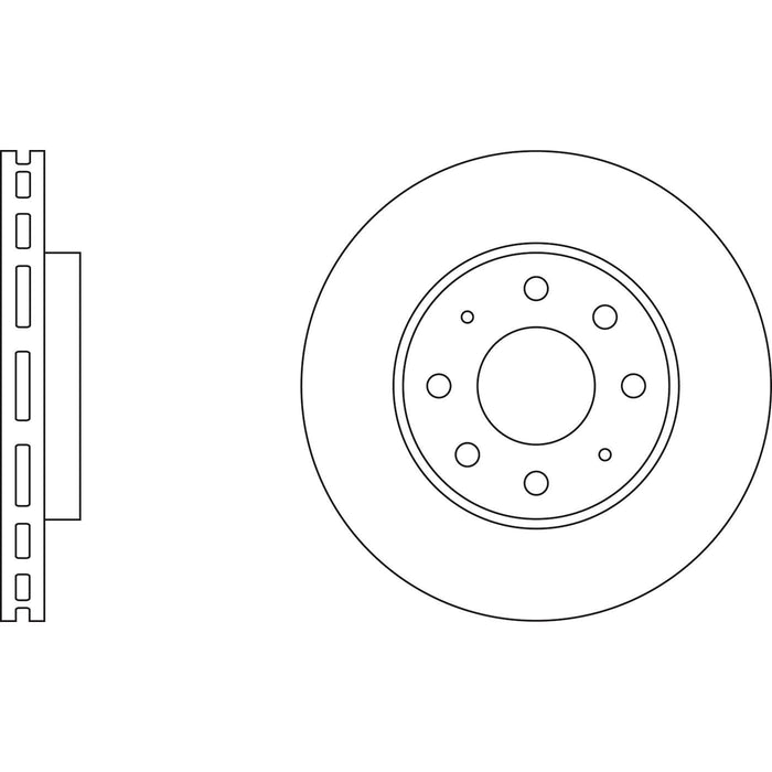 Genuine APEC Front Brake Discs & Pads Set Vented for Mitsubishi Galant / Aspire