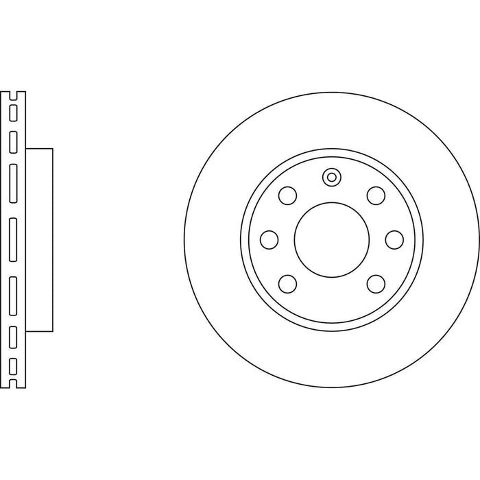 Apec Brake Disc Front Fits Daewoo Lanos Nexia Opel Ascona Astra Combo Corsa Kade