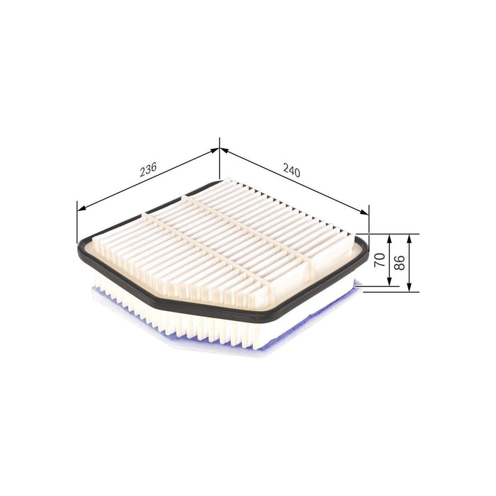 Genuine Bosch Car Air Filter S0176 fits Toyota RAV 4 D4d - 2.2 - 06-12 F02640017